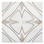 Water Jet Cut Marble Passiflora Mosaic Tile Kitchen Backsplash-2