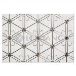 Water Jet Cut Stone Mosaic Backsplash Tile Koch Snowflake For Kitchen Backsplash-3