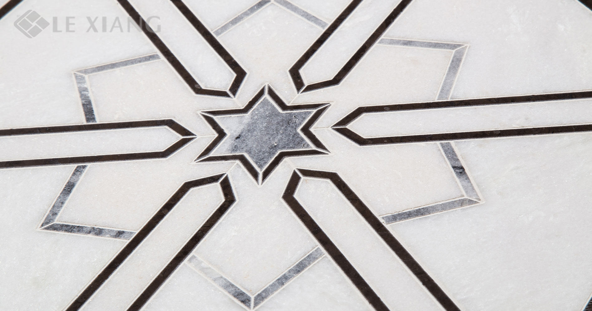 Water-Jet-Cut-Stone-Mosaic-Backsplash-Tile-Koch-Snowflake-For-Kitchen-Backsplash-8