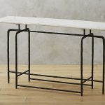 White Marble Console Hall Table-2