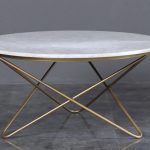 White Marble Top Coffee Table For Living Room-1