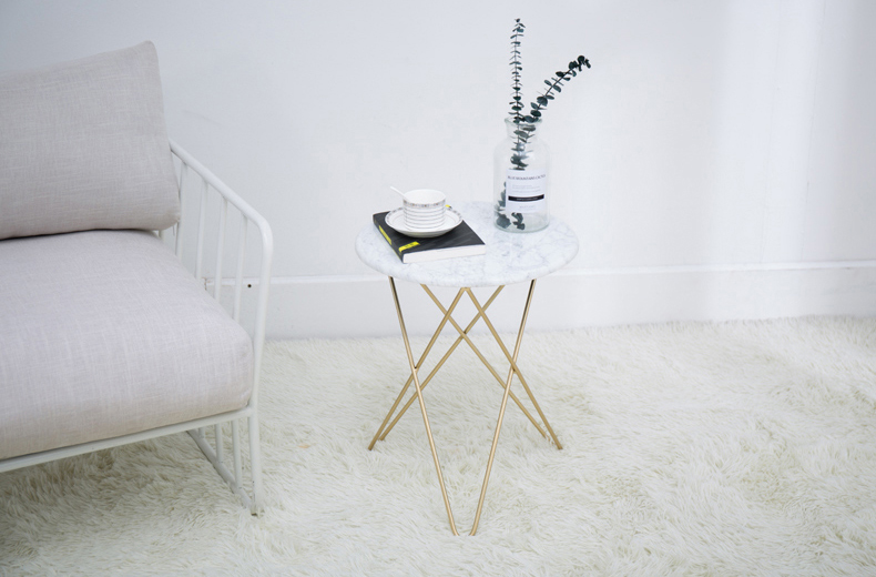 White Marble Top Coffee Table For Living Room-6