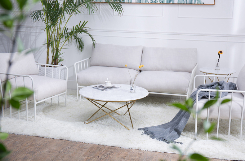 White Marble Top Coffee Table For Living Room 8