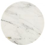 White Retro Marble Side Table-3