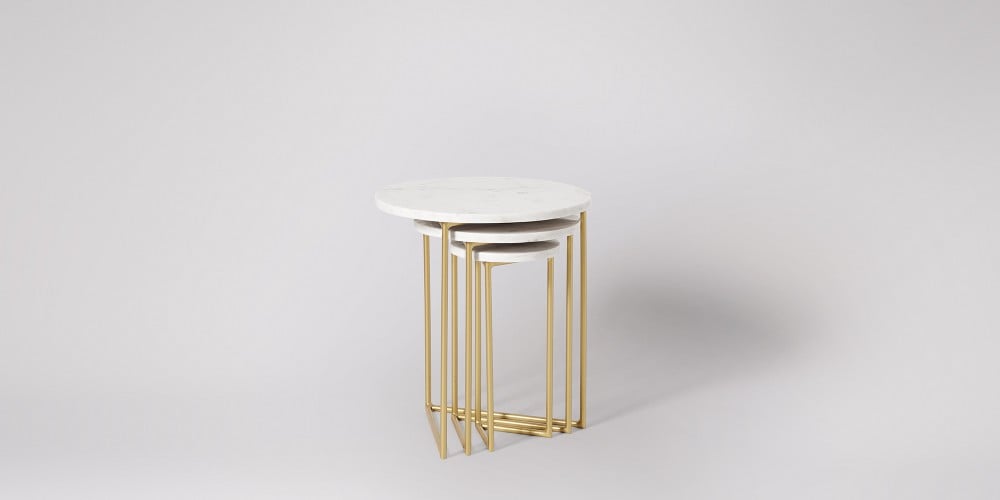 Nesting Marble Side Table Set-14