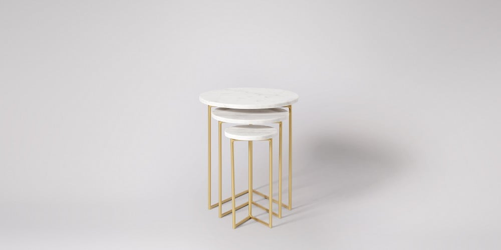 Nesting Marble Side Table Set-15