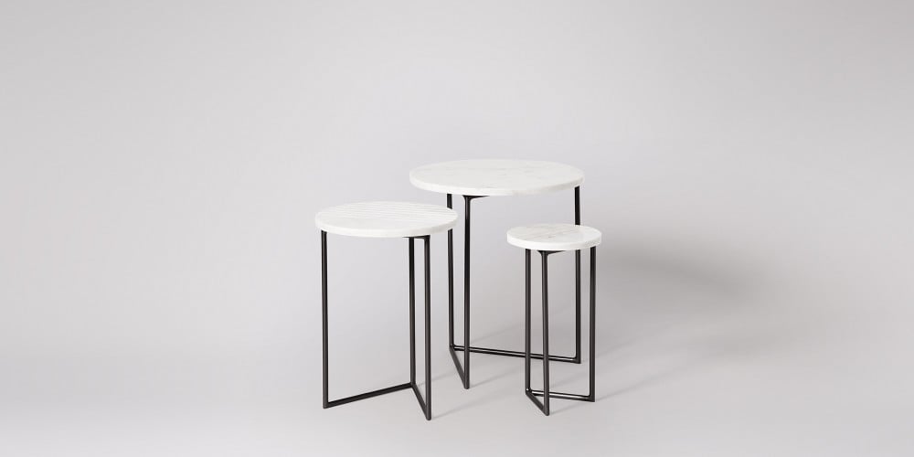 Nesting Marble Side Table Set-8