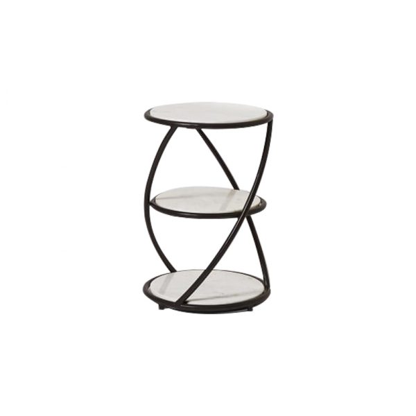 Small Side Table With Black Steel Frame-6