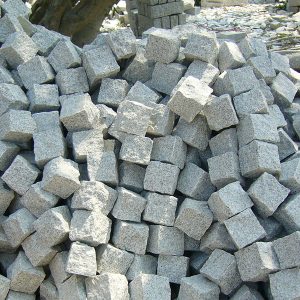 G603 Grey Granite Cubes Paving Stone For Garden-3