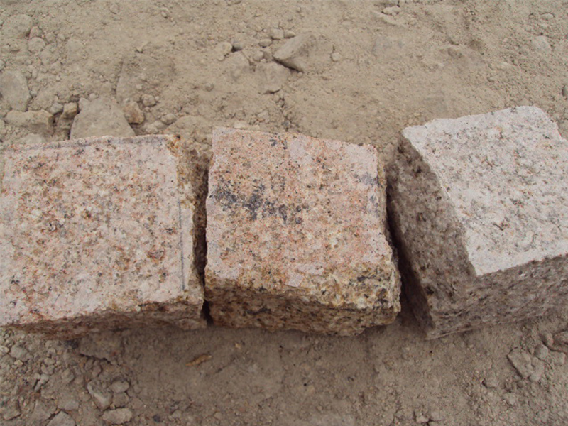 G682 Yellow Granite Cubes Outdoor Gardern Pavers-6