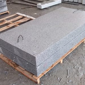 G654 Dark Grey Granite Steps Honed Finish For Sale-5