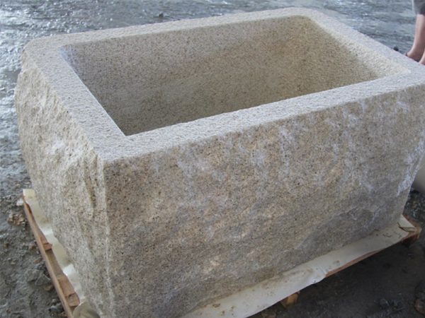 G682 Yellow Granite Stone Trough Customizable-1