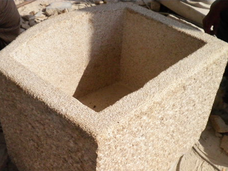 G682 Yellow Granite Stone Trough Customizable-3