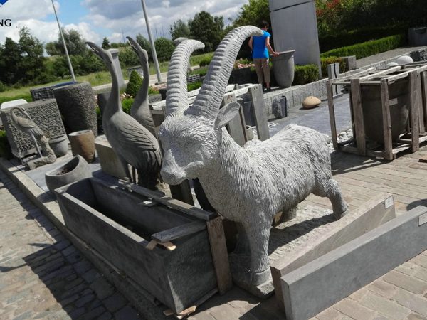 Goat Granite Animal Sculpture Stone Carving For Sale