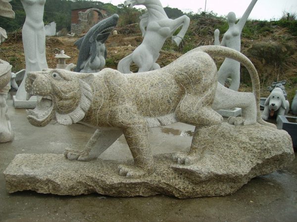 Leopard Granite Stone Carving Sculpture