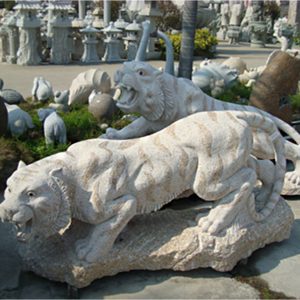 Tiger Stone Carving Customizable Granite Carving