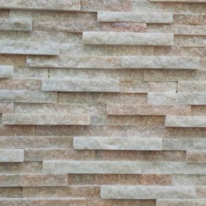 Pink Quartzite 3D Cultured Stone Fireplace CS-8