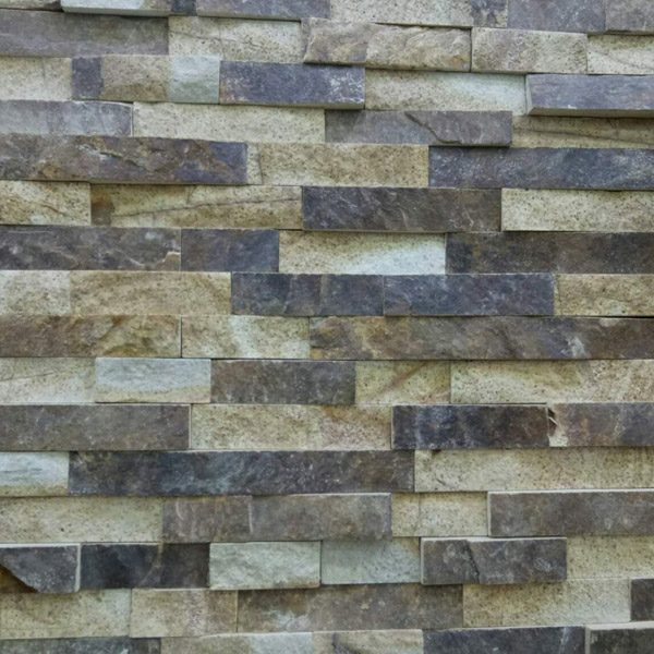 Tiger Skin Rusty Thin Stone Veneer Mosaic Tile CS-4